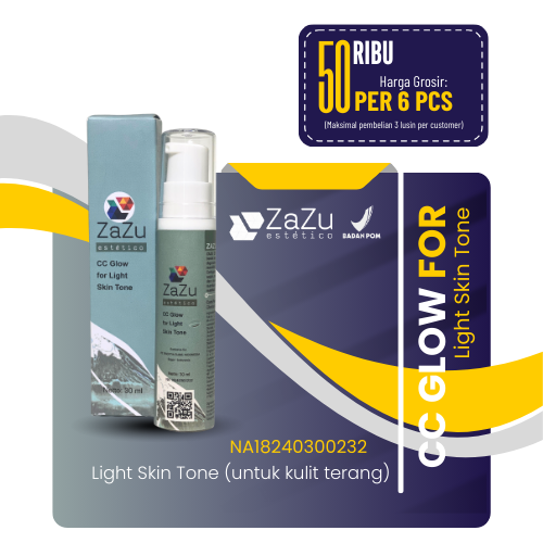 ZAZU ESTETICO CC Glow for Light  Skin Tone (Per 6pcs)